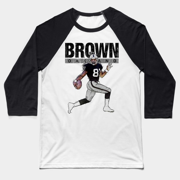 Tim Brown Las Vegas Stencil Baseball T-Shirt by Buya_Hamkac